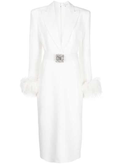 Andrew Gn Kristallverziertes Kleid In White