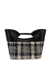 ALEXANDER MCQUEEN SMALL THE BOW TWEED TOTE BAG