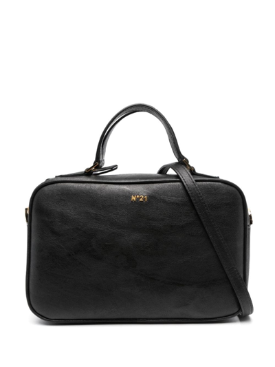 N°21 Bauletto Leather Tote Bag In Black