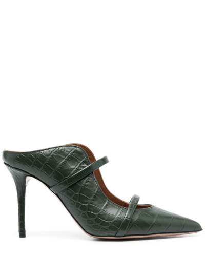 Malone Souliers Maureen 100mm Leather Pumps In Pine