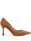 ROBERTO FESTA LORY 80MM POINTED-TOE SUEDE PUMPS