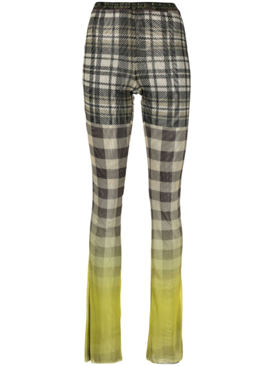 OTTOLINGER CHECKED STRAIGHT-LEG TROUSERS