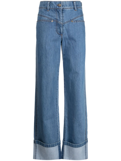 Rejina Pyo Nemy High-rise Wide-leg Jeans In Blue
