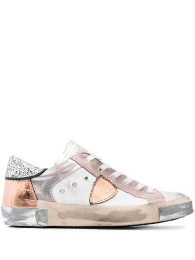 Philippe Model Paris Prsx Leather Low-top Sneakers In White