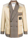 MOSCHINO PANELLED DOUBLE-BREASTED BLAZER