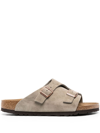 Birkenstock Zurich Buckled Slip-on Sandals In Grau