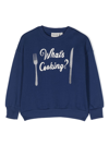 MINI RODINI SLOGAN-PRINT ORGANIC COTTON SWEATSHIRT