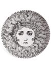 Fornasetti Wall Plate Tema E Variazioni N.313 In Schwarz