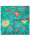 LA DOUBLEJ DRAGON FLOWER-PRINT TABLECLOTH (180X350CM)