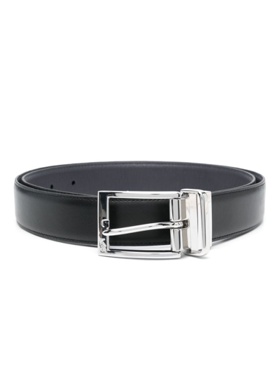 Polo Ralph Lauren Logo-engraved Buckle Belt In Blau