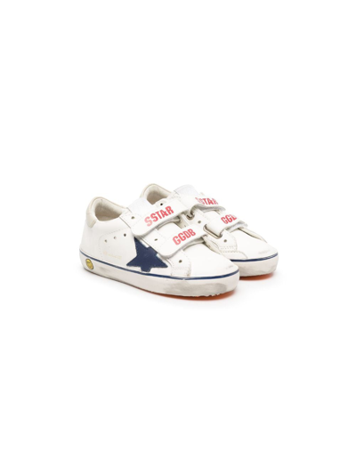Golden Goose Babies' Old School Leather Sneakers In White