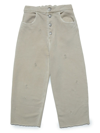 Mm6 Maison Margiela Distressed-finish Wide-leg Jeans In Neutrals