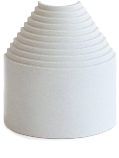 Origin Made Small Ark Porcelain Vase (14cm) In White