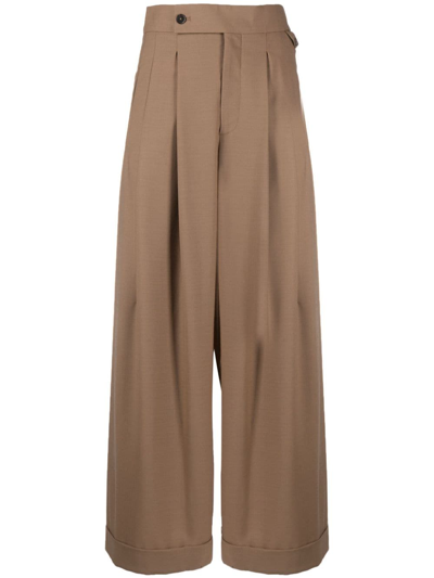 Closed Mawson Wide-leg Trousers In Brown