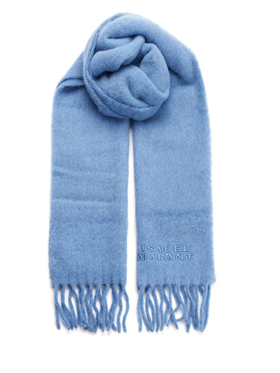 Isabel Marant Firny Scarf In Light Blue