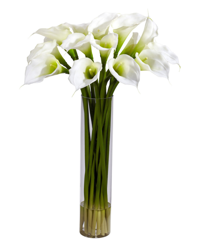 Nearly Natural Calla Lilly Arrangement In Cream