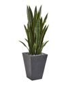 Nearly Natural 45in Sansevieria Artificial Plant In Planter In Green