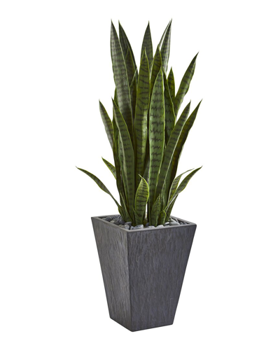 Nearly Natural 45in Sansevieria Artificial Plant In Planter In Green