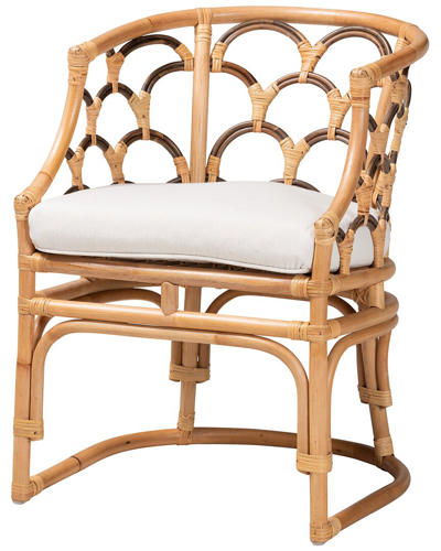Baxton Studio Aster Modern Rattan Armchair