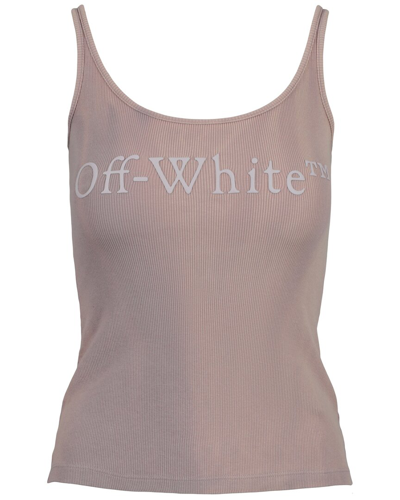 Off-white Embossed Logo Tank In Brown