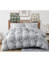 Truly Soft Cloud Puffer Grey Comforter Set In Grey