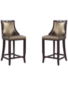 Manhattan Comfort Set Of 2 Emperor Bar Stools