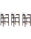 Manhattan Comfort Set Of 3 Ritz Bar Stools
