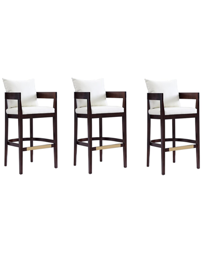 Manhattan Comfort Set Of 3 Ritz Bar Stools