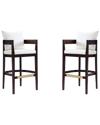 Manhattan Comfort Set Of 2 Ritz Bar Stools
