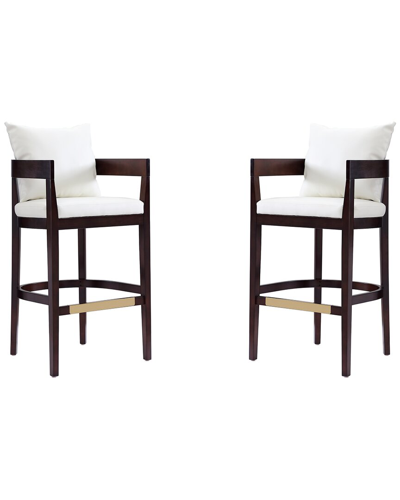 MANHATTAN COMFORT MANHATTAN COMFORT SET OF 2 RITZ BAR STOOLS