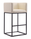 Manhattan Comfort Ambassador Barstool In Cream And Black