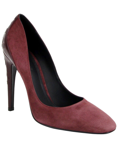 Bottega Veneta Suede Pump In Pink