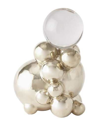 Global Views Decorative Bubble Orb Holder In Nickel