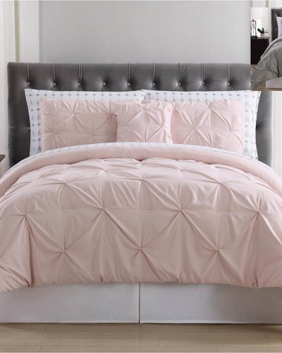 Truly Soft Arrow Pleated Bed In A Bag In Blush