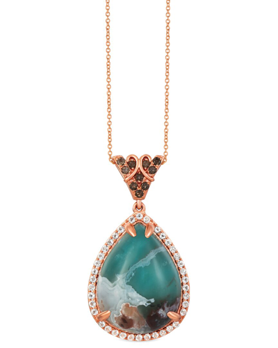 Le Vian 14k Strawberry Gold 32.32 Ct. Tw. Gemstone Pendant Necklace