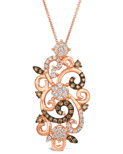 Le Vian 14k Strawberry Gold 1.02 Ct. Tw. Diamond Pendant Necklace
