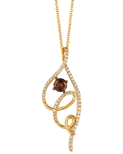 Le Vian ® 14k Honey Gold™ 0.64 Ct. Tw. Diamond Pendant Necklace