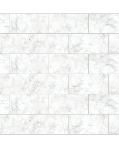 Inhome Metro Carrara Peel & Stick Wallpaper In White