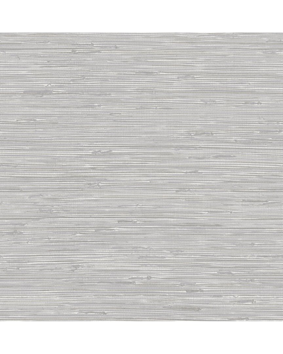 Nuwallpaper Tibetan Grasscloth Silver Peel & Stick Wallpaper