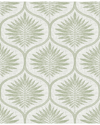 NUWALLPAPER NUWALLPAPER GREEN PRIMITIVE LEAVES PEEL & STICK WALLPAPER