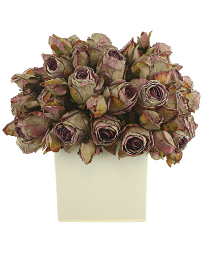 Creative Displays Purple And Green Dried Rose Bundle