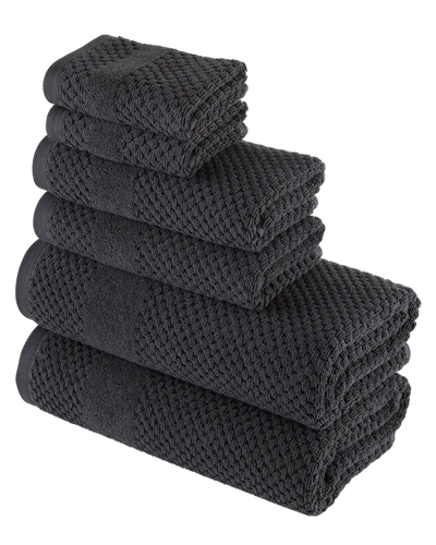 Alexis Antimicrobial Honeycomb 6pc Towel Set