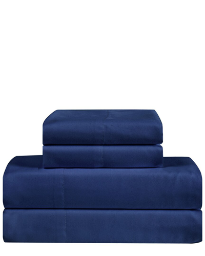 Truly Calm Antimicrobial 200tc Sheet Set In Navy