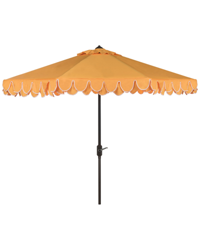 Safavieh Up Resistant Elegant Valance 9ft Auto Tilt Umbrella