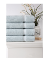 Ozan Premium Home Maui 4-pc. Bath Towel Set Bedding In Aqua