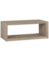 Abraham + Ivy Osmond 58 Wide Rectangular Coffee Table In Grey
