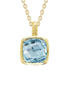 I. REISS I. REISS 14K 6.00 CT. TW. BLUE TOPAZ NECKLACE