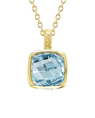 I. Reiss 14k 6.00 Ct. Tw. Blue Topaz Necklace