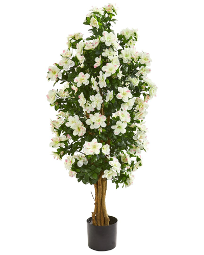 Nearly Natural 57in Azalea Artificial Tree In Green