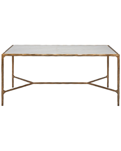 Safavieh Couture Jessa Metal Coffee Table In White